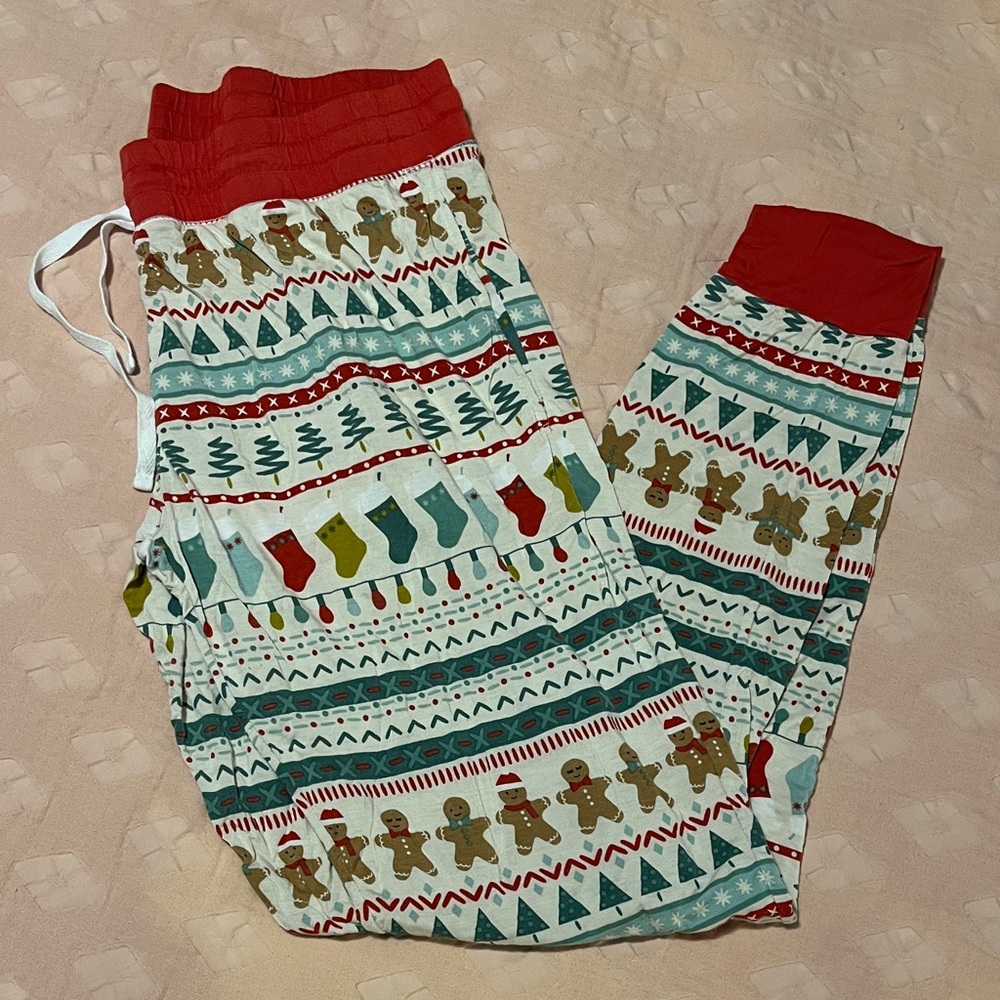 Little Sleepies gingerbread joggers M